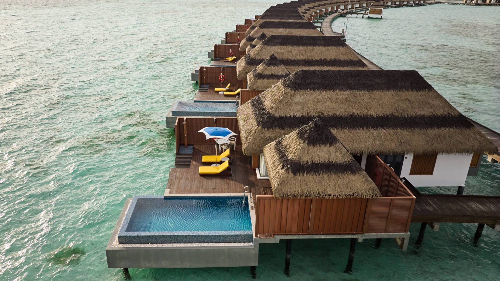Sunset Overwater Villa with Pool