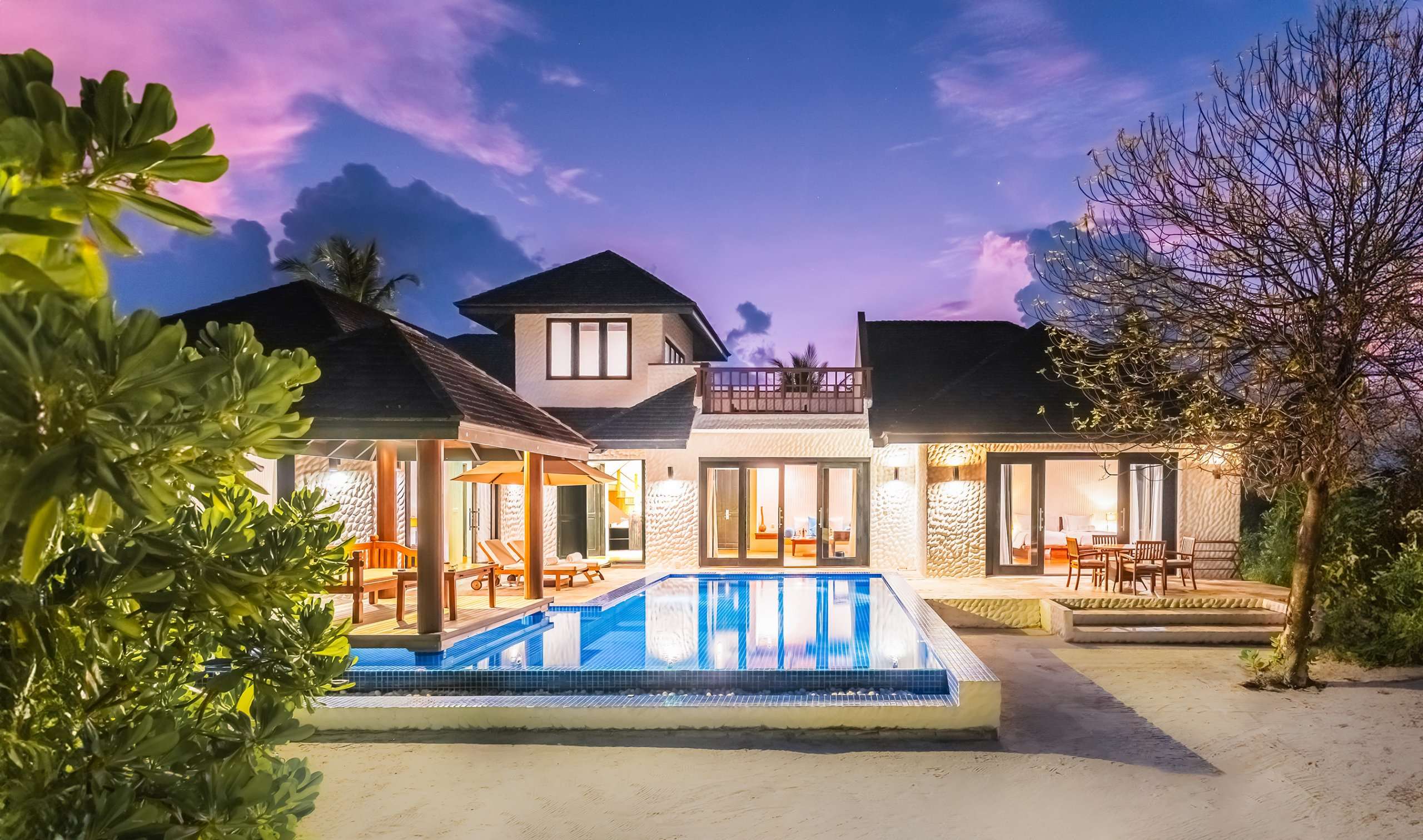 Two-Bedroom Beach Residence with Pool