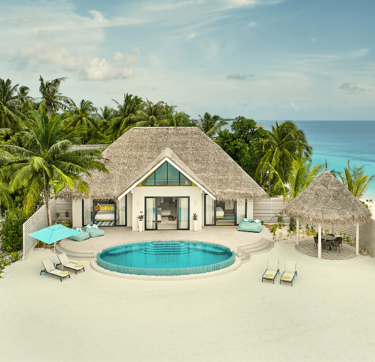 Two-Bedroom Beach Residence with Pool