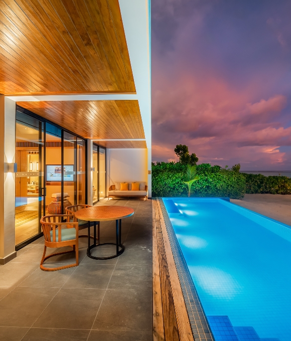 Four-Bedroom Beach Residence with Private Pool at Kuda Villingili Resort thumbnail 6