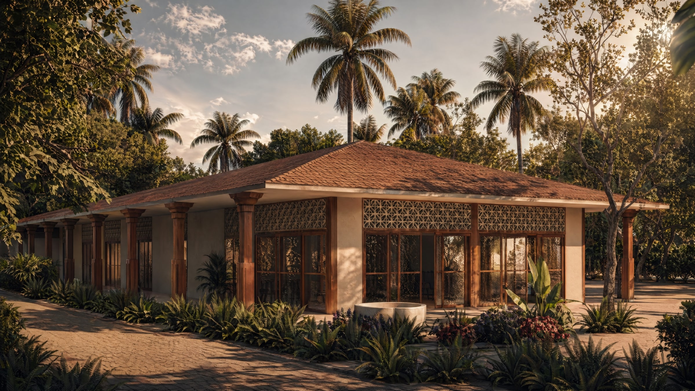 Ulifushi Integrated Village heritage bungalow at dusk, official pre-opening render